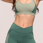 Aero Green Sports Bra