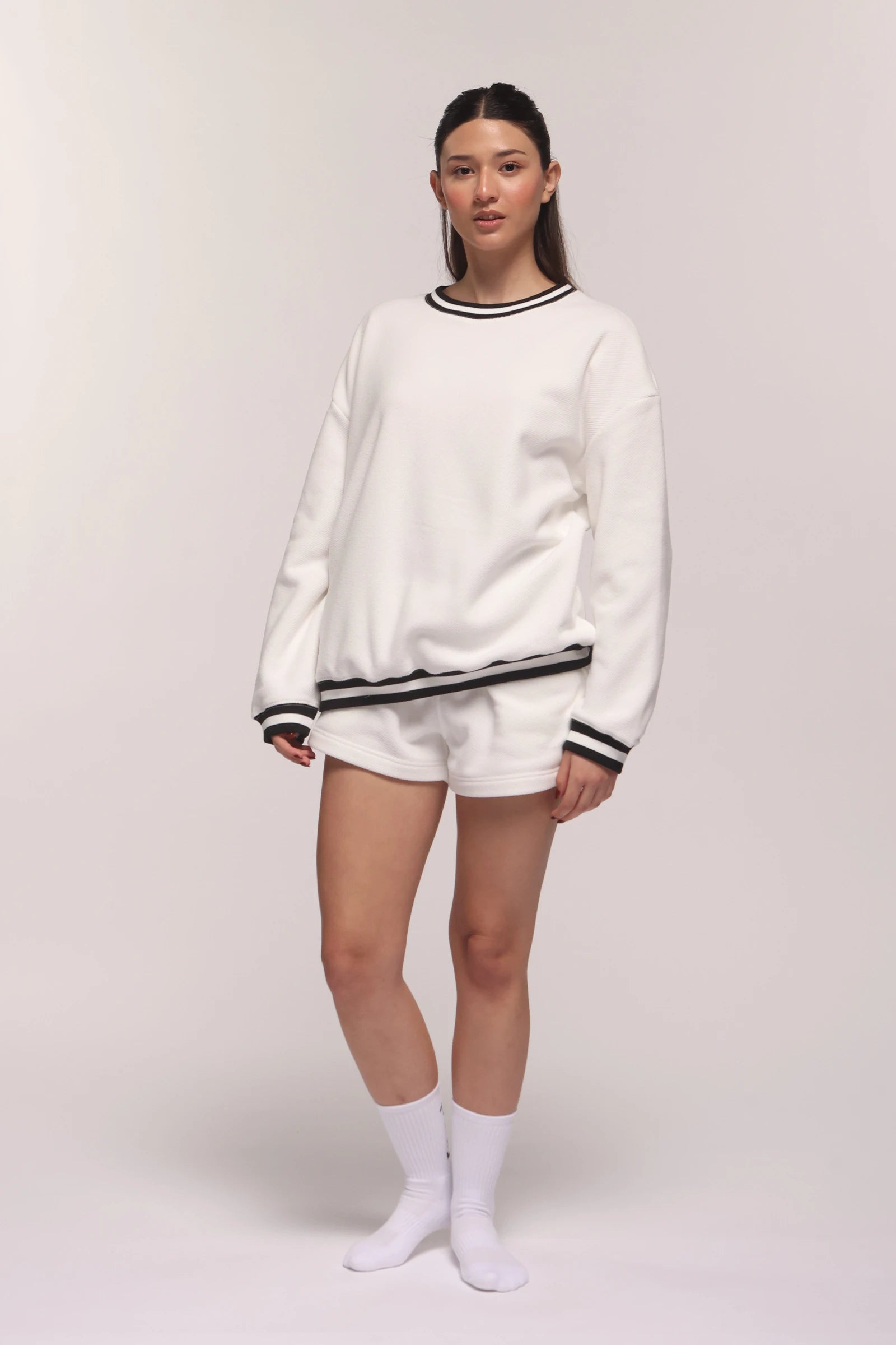 Echo Black & White Shorts