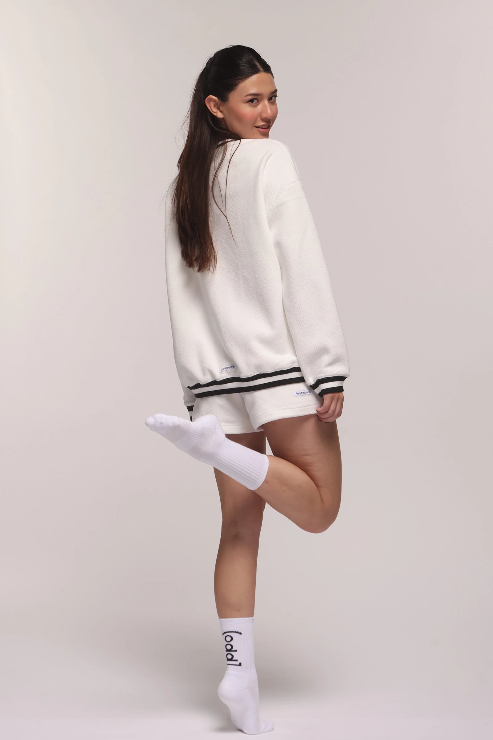 Echo Black & White Shorts