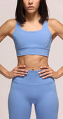 Pulse Blue Sports Bra