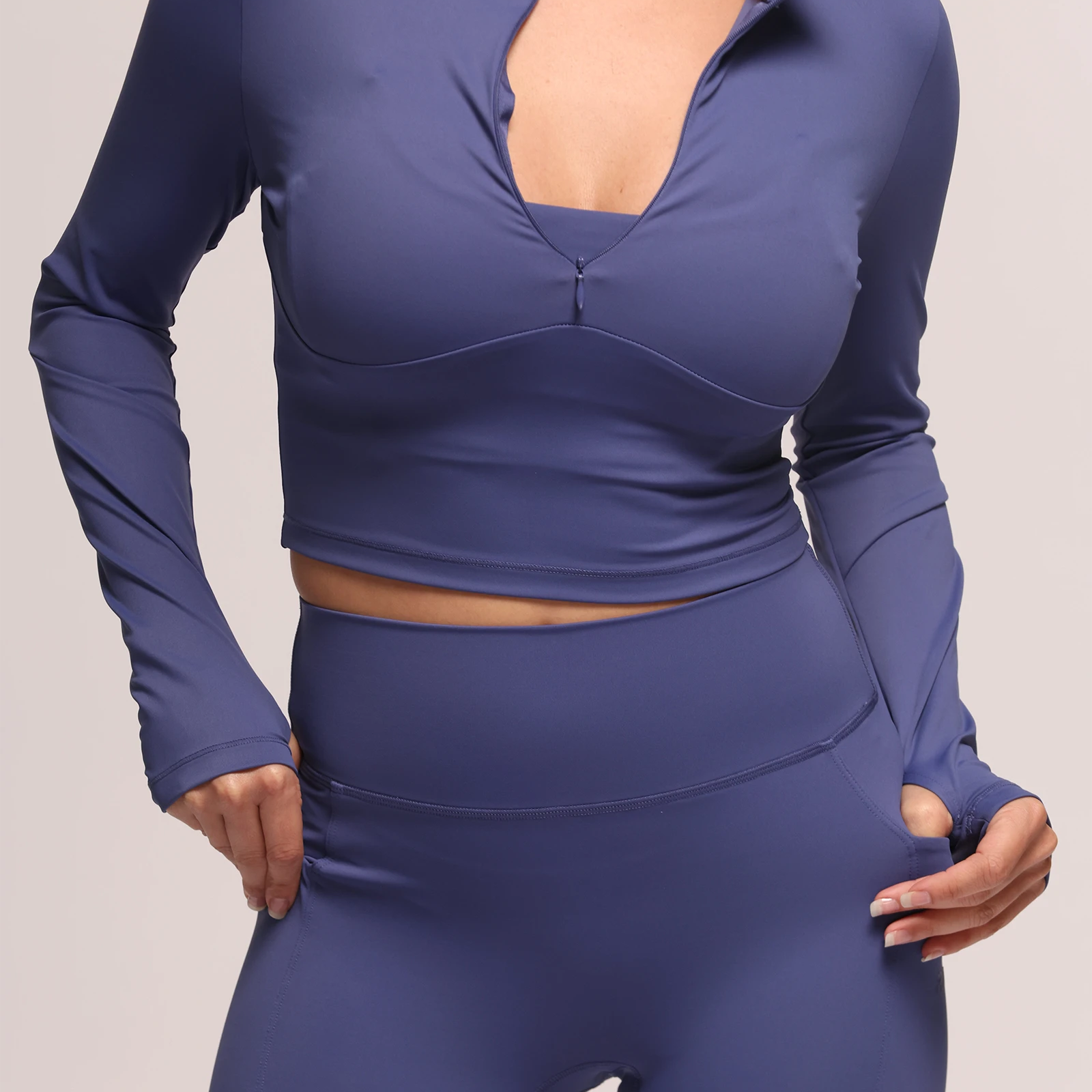 Shift Electric Blue Crop Jacket