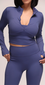 Shift Electric Blue Crop Jacket
