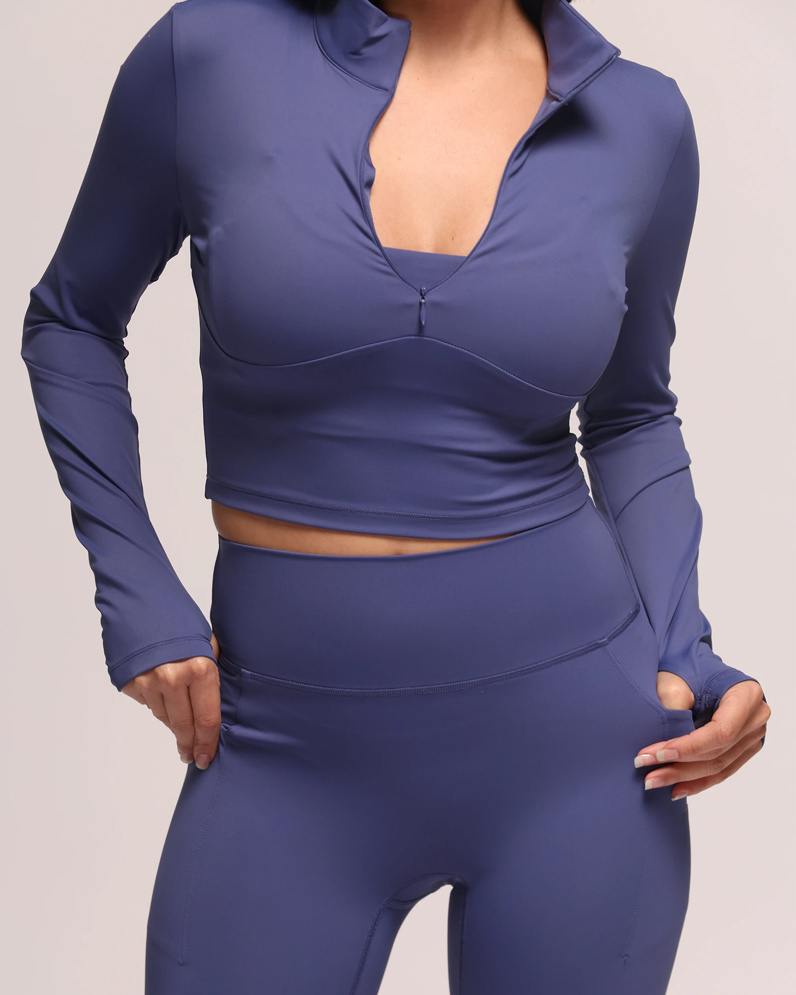Shift Electric Blue Crop Jacket