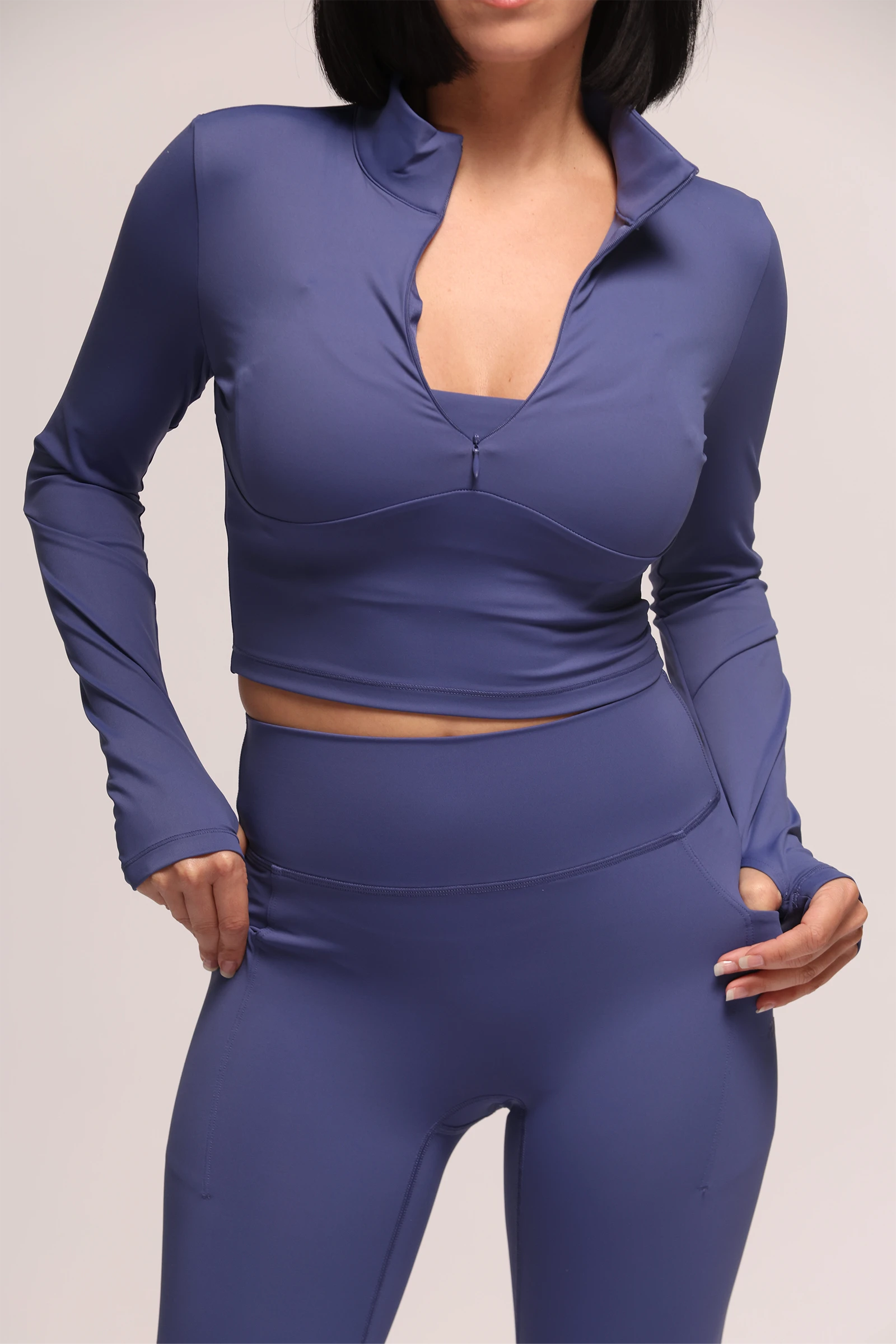 Shift Electric Blue Crop Jacket