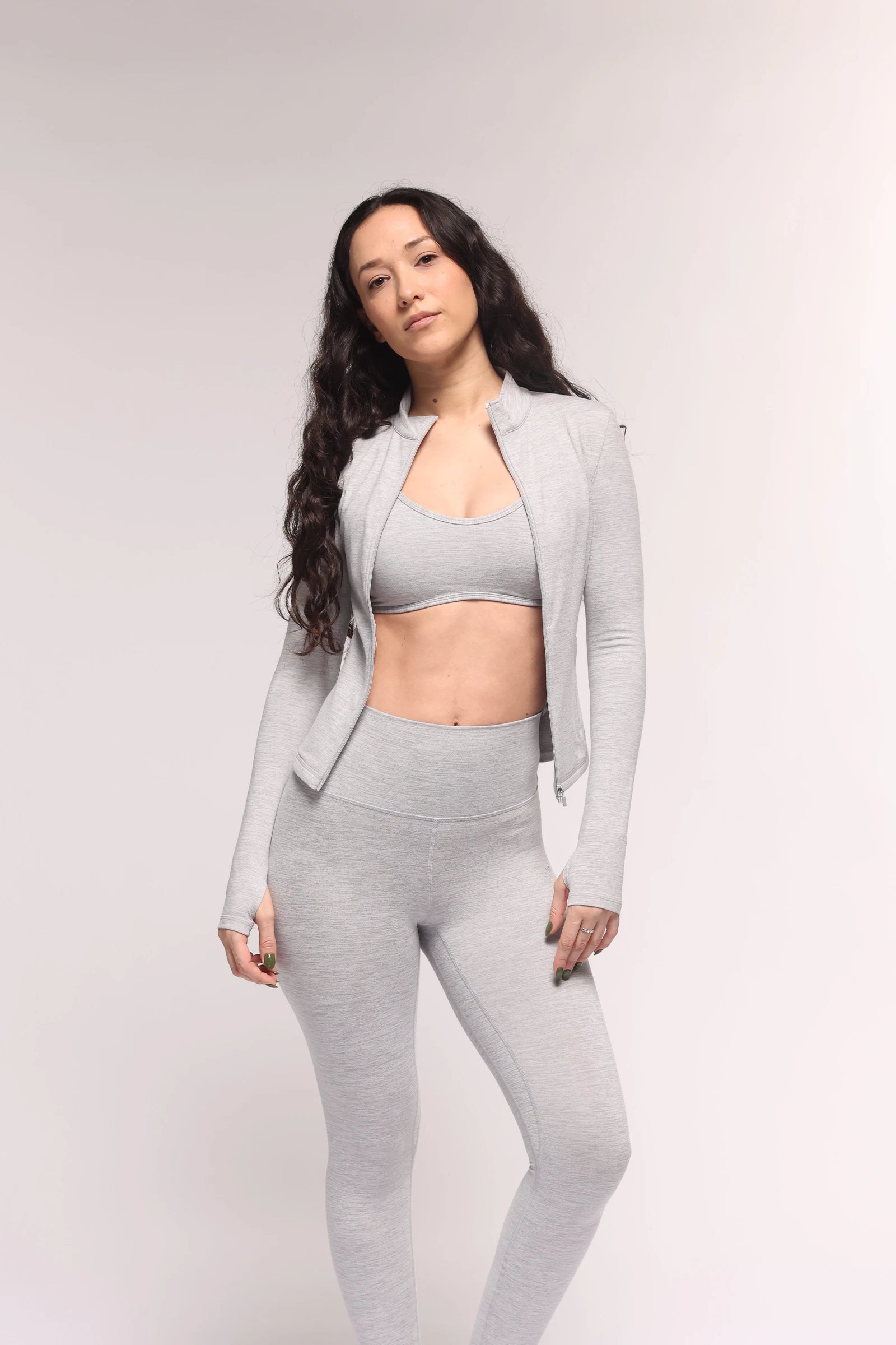 Storm Gray Sports Bra