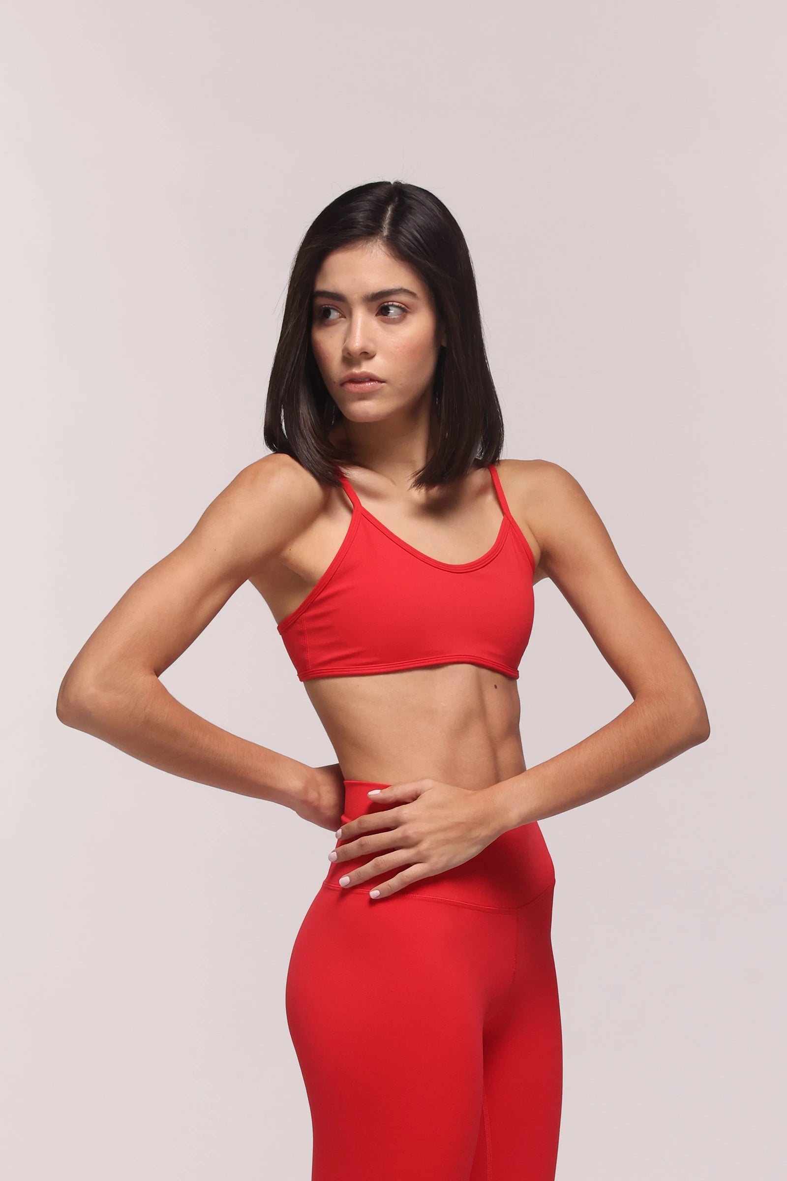 Storm Red Sports Bra