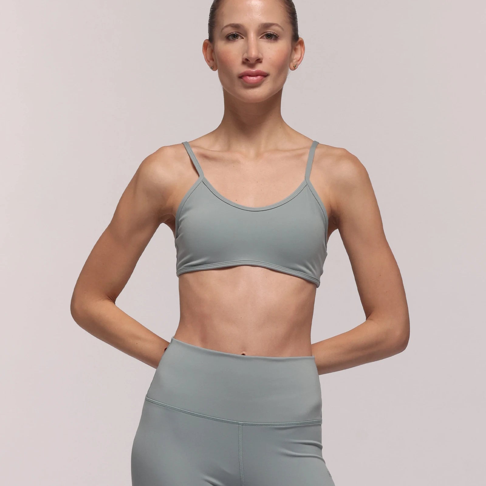 Storm Soft Gray Sports Bra