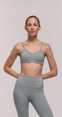 Storm Soft Gray Sports Bra