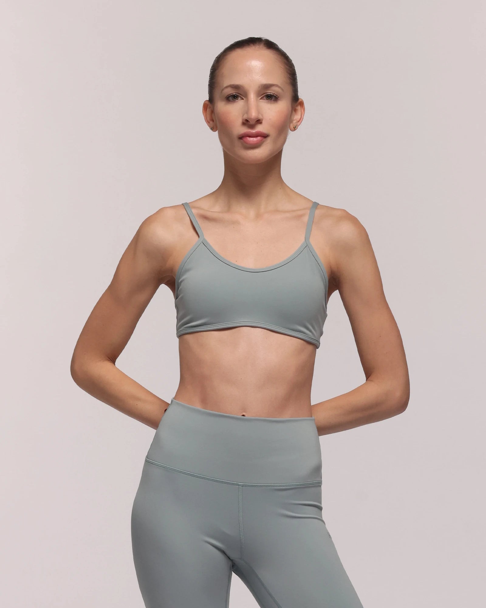 Storm Soft Gray Sports Bra