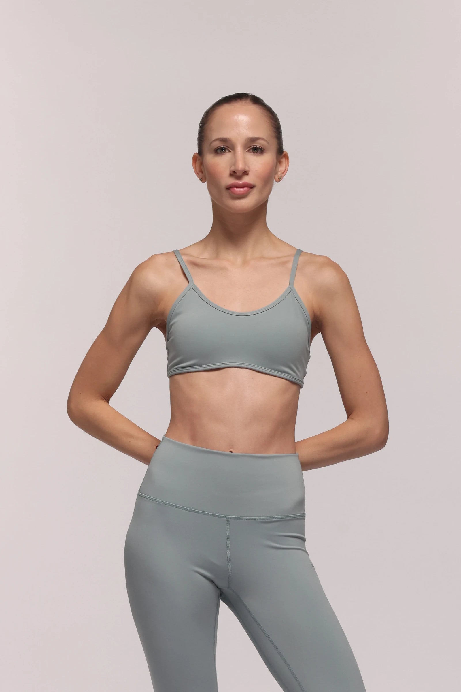 Storm Soft Gray Sports Bra