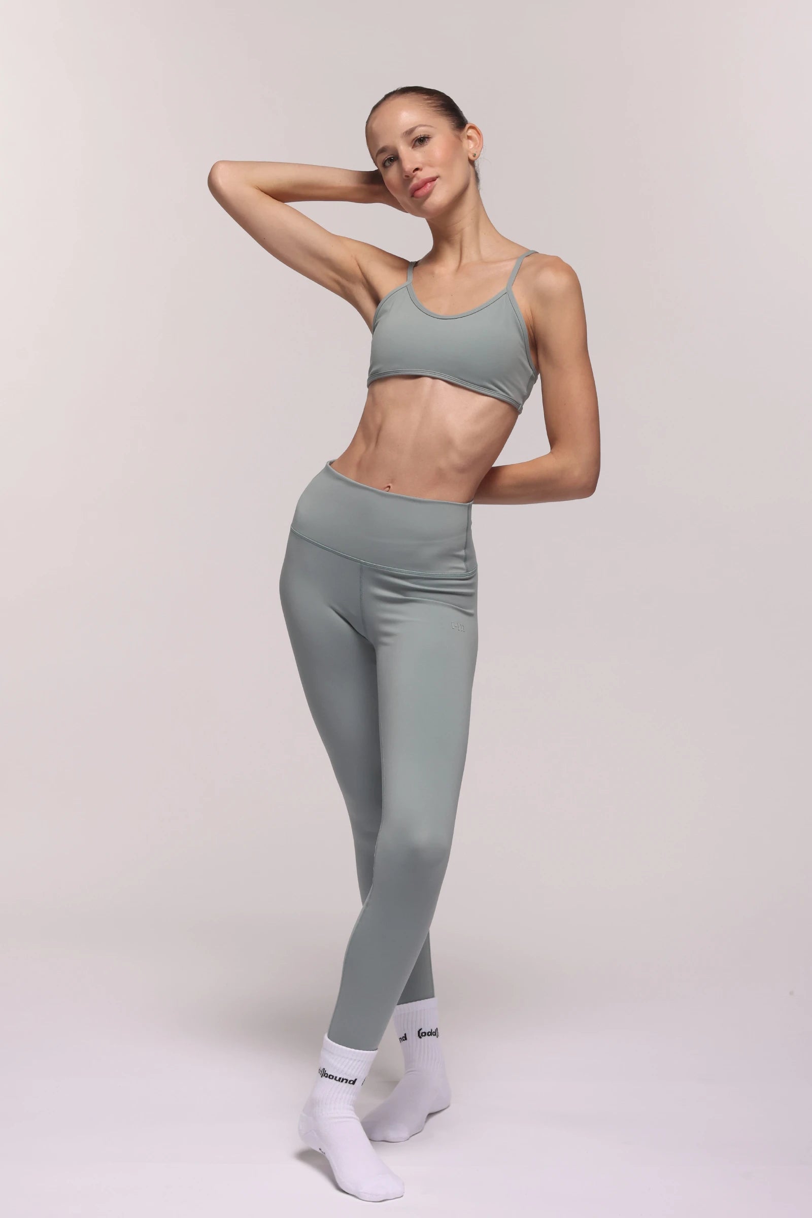 Storm Soft Gray Sports Bra